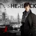 Шерлок на фоне Лондона (Фото Обои)
